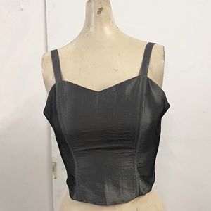 Charcoal Corset-style Top